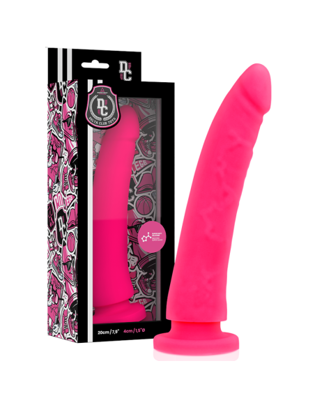 DELTA CLUB - ŽAISLAI ROŽINIS DILDO MEDICININIS SILIKONINIS 20 CM -O- 4 CM