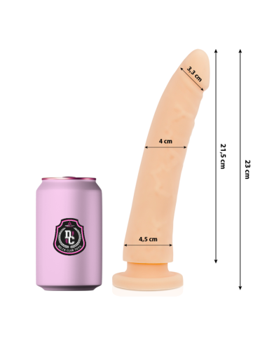 DELTA CLUB - ŽAISLAI NATŪRALUS DILDO MEDICININIS SILIKONINIS 23 CM -O- 4,5 CM