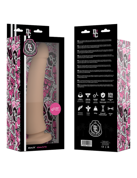 DELTA CLUB - ŽAISLAI NATŪRALUS DILDO MEDICININIS SILIKONINIS 23 CM -O- 4,5 CM