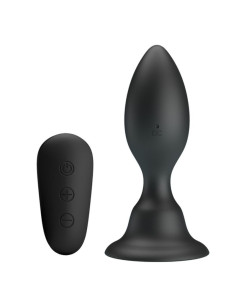 MR PLAY - ANALINIS KAIŠTIS SU VIBRAVIMU, JUODAS, NUOTOLINIO VALDYMO VALDYMAS