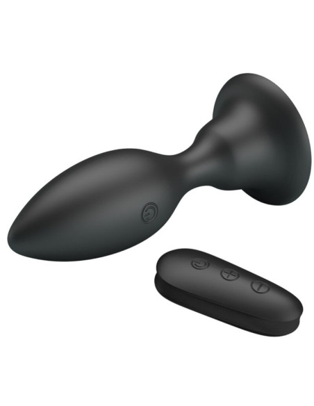 MR PLAY - ANALINIS KAIŠTIS SU VIBRAVIMU, JUODAS, NUOTOLINIO VALDYMO VALDYMAS