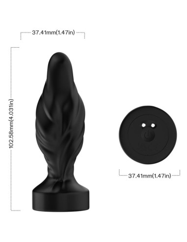 ARMONY - VIBRATOR and ANAL PLUG REMOTE CONTROL BLACK