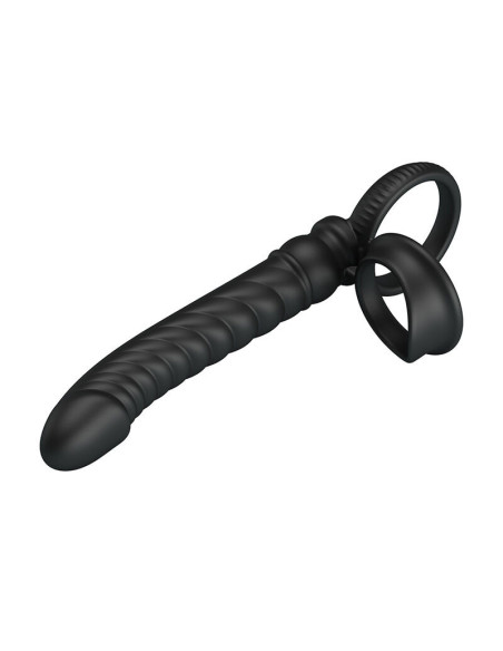 PRETTY LOVE - MERRITT ANAL VIBRATOR WITH RING AND VIBRATION BLACK