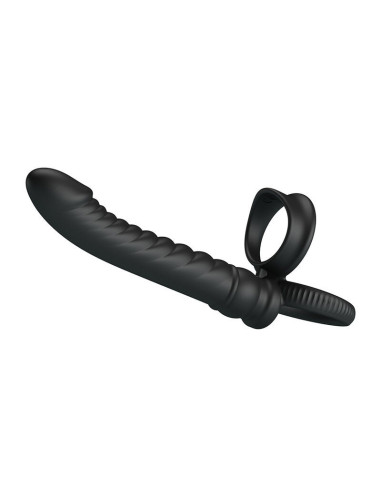 PRETTY LOVE - MERRITT ANAL VIBRATOR WITH RING AND VIBRATION BLACK