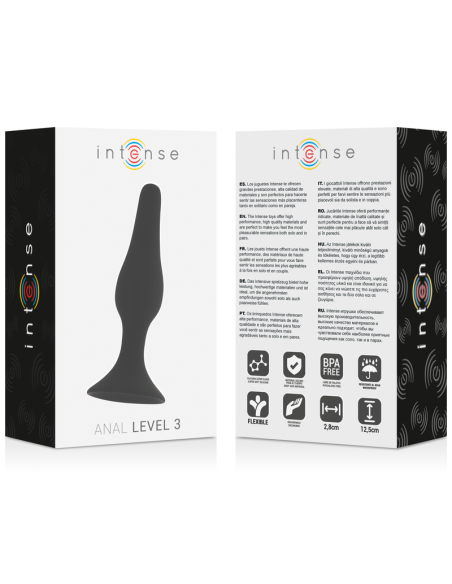 INTENSE - ANALINIS LYGIS 3 12,5 CM JUODA