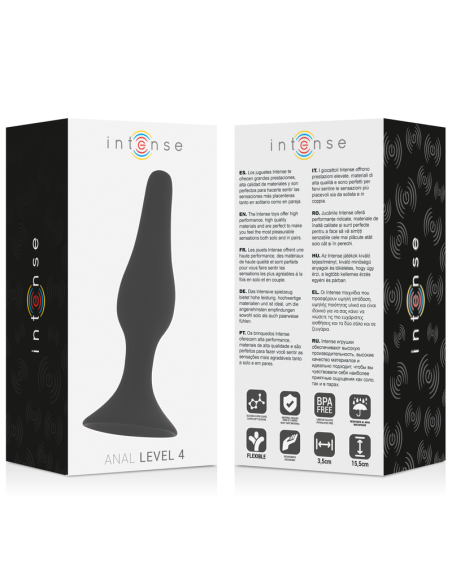 INTENSE - ANALINIS LYGIS 4 15,5 CM JUODA