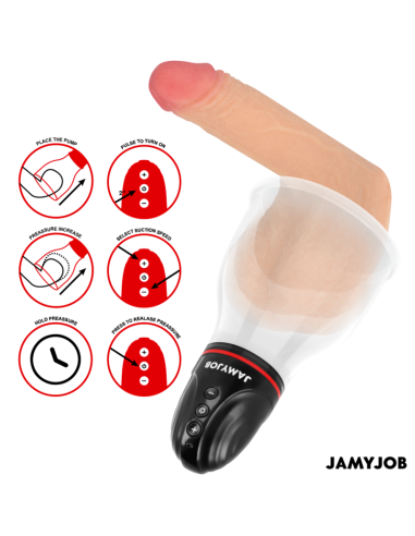 JAMYJOB - XPAND LITE automatinis sėklidžių siurblys, 3 siurbimo lygiai, pilkas