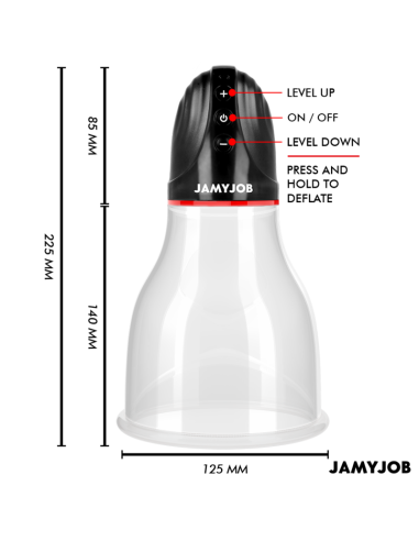 JAMYJOB - XPAND LITE automatinis sėklidžių siurblys, 3 siurbimo lygiai, pilkas