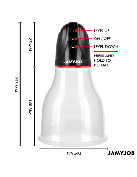 JAMYJOB - XPAND LITE AUTOMATIC TESTICLE PUMP 3 SUCTION LEVELS GREY