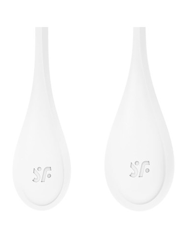 SATISFYER - YONI POWER 1 TRENIRUOČIŲ RINKINYS, BALTAS