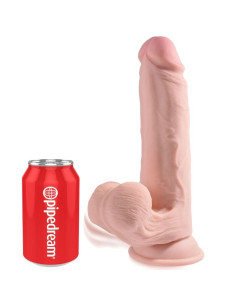KING COCK - PLUS 3D DILDO SUPAMOJANTYS KAMUOLIAI 20,3 CM