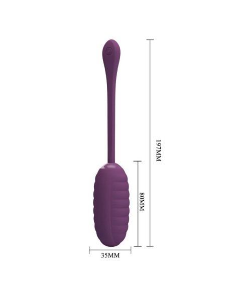 PRETTY LOVE – įkraunamas vibruojantis kiaušinis „CASPER PURPLE“