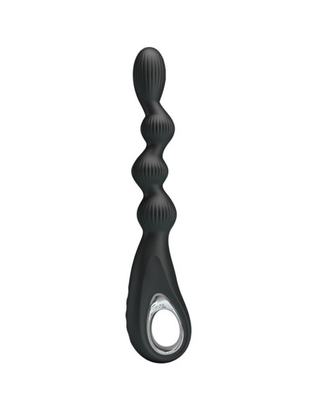 PRETTY LOVE - FEDERER ANAL VIBRATOR 12 VIBRATIONS BLACK