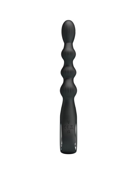 PRETTY LOVE - FEDERER ANALINIS VIBRATORIUS, 12 VIBRACIJOS, JUODA