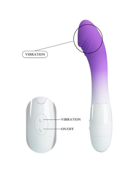 PRETTY LOVE - ELEMENTAL G-SPOT VIBRATORIUS 30 VIBRACIJOS PURPLE