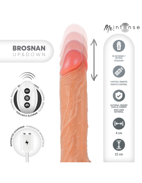 MR INTENSE - BROSNAN REALISTIC PENIS REMOTE CONTROL 22 CM -O- 4 CM