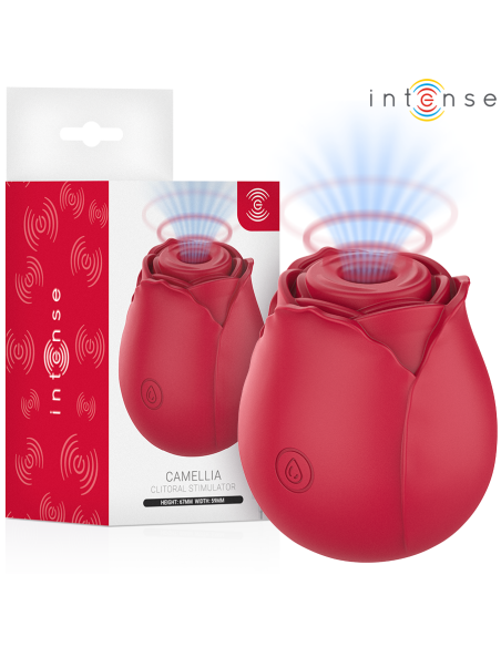 INTENSE - CAMELLIA CLITORAL SUCTION ROSE BY WAVES BORDEAUX