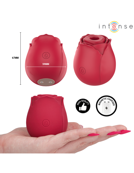 INTENSE - CAMELLIA CLITORAL SUCTION ROSE BY WAVES BORDEAUX
