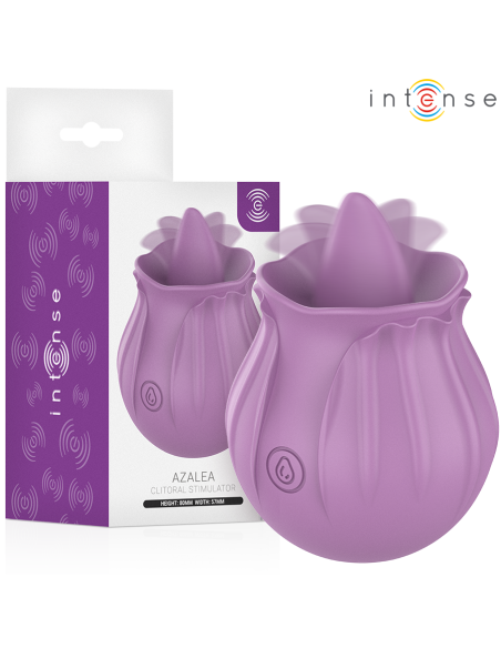 INTENSE - AZALEA FLOWER CLIT STIMULATING 10 VIBRATIONS PURPLE