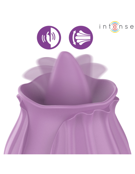 INTENSE - AZALEA FLOWER CLIT STIMULATING 10 VIBRATIONS PURPLE