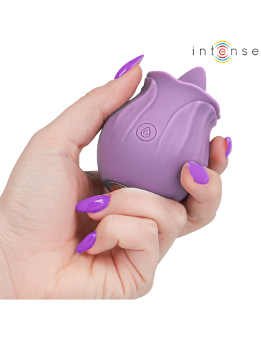 INTENSE - AZALEA FLOWER CLIT STIMULATING 10 VIBRATIONS PURPLE