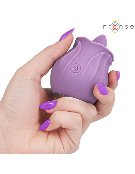 INTENSE - AZALEA FLOWER CLIT STIMULATING 10 VIBRATIONS PURPLE