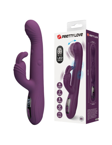 PRETTY LOVE - DEE MULTIFUNCTION RABBIT VIBRATOR OSCILLATING AND PERCUSSION PURPLE
