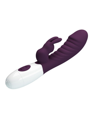 PRETTY LOVE - NAUGHTY BUNNY 30 FUNCTION RABBIT VIBRATOR PURPLE
