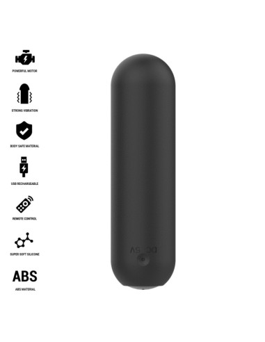 INTENSE - JUDY RECHARGEABLE VIBRATING BULLET WITH REMOTE CONTROL BLACK