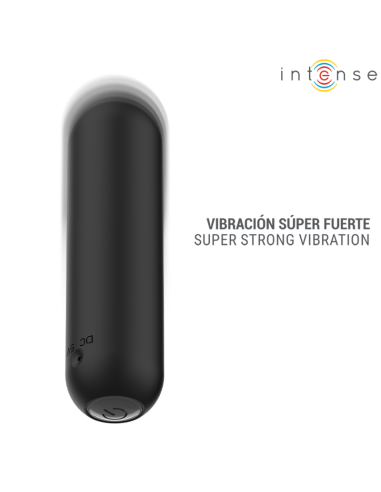 INTENSE - JUDY RECHARGEABLE VIBRATING BULLET WITH REMOTE CONTROL BLACK