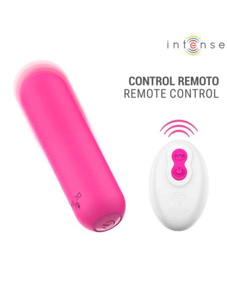 INTENSE - JUDY RECHARGEABLE VIBRATING BULLET WITH REMOTE CONTROL PINK