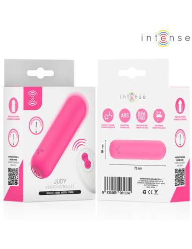 INTENSE - JUDY RECHARGEABLE VIBRATING BULLET WITH REMOTE CONTROL PINK