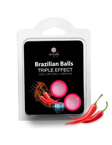 SECRETPLAY - SET 2 BRAZILIAN BALLS TRIPLE EFFECT