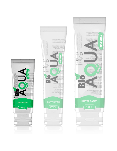 BIOAQUA - Lubrikantas, pagamintas iš natūralių ingredientų, vandens pagrindu, 50 ml