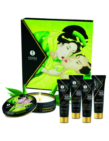SHUNGA - SECRET GEISHA ekologiškos žaliosios arbatos rinkinys