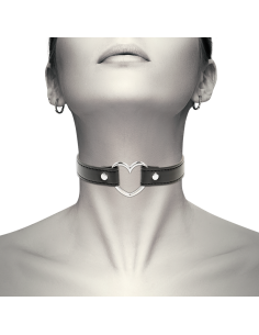 COQUETTE CHIC DESIRE - VEGAN LEATHER NECKLACE WOMAN HEART ACCESSORY 2