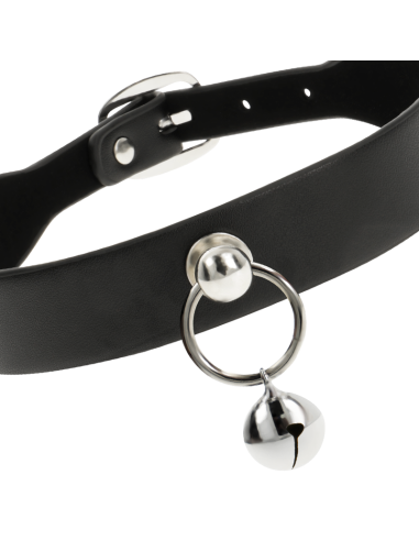 COQUETTE CHIC DESIRE - VEGAN LEATHER NECKLACE WOMAN ACCESSORY RATTLE-HOOP