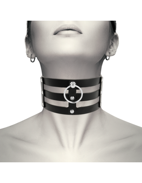 COQUETTE CHIC DESIRE - FETISH STYLE VEGAN LEATHER CHOKER