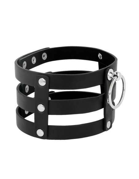 COQUETTE CHIC DESIRE - FETISH STYLE VEGAN LEATHER CHOKER