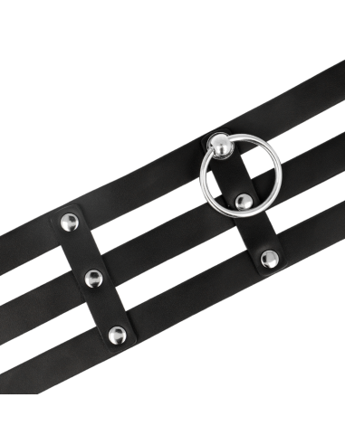 COQUETTE CHIC DESIRE - FETISH STYLE VEGAN LEATHER CHOKER