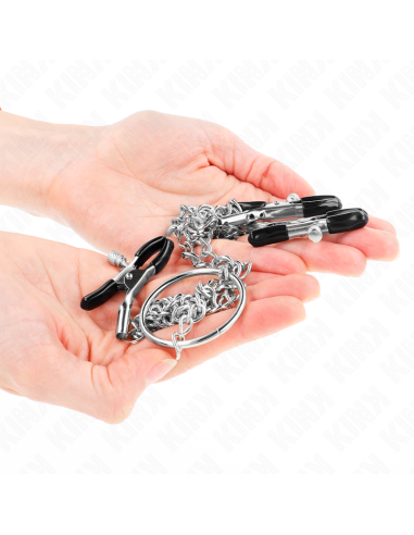 KINK - TRIPLE NIPPLE AND CLIT CLAMPS WITH CHAIN MODEL 0