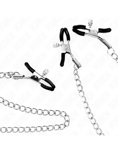 KINK - TRIPLE NIPPLE AND CLIT CLAMPS WITH CHAIN MODEL 0