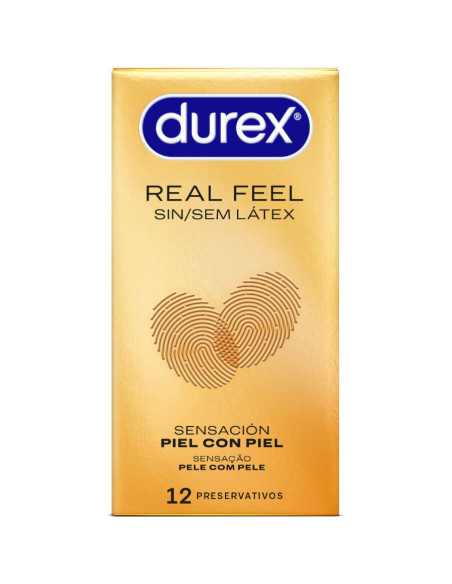 DUREX - REAL FEEL PREZERVATYVAI BE LATEKSO, 12 VIENETŲ