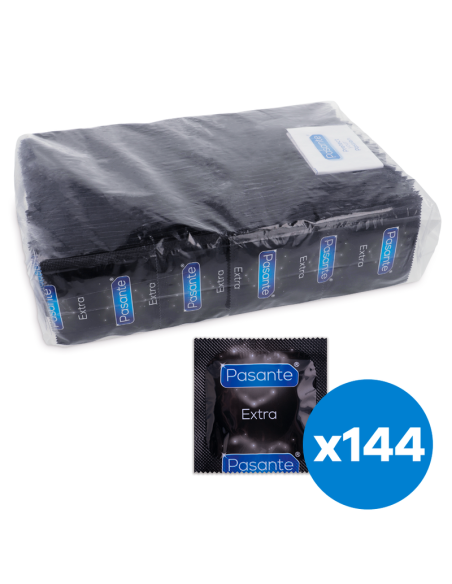 PASANTE - PAPILDOMI PREzervatyvai 144 VIENETAI