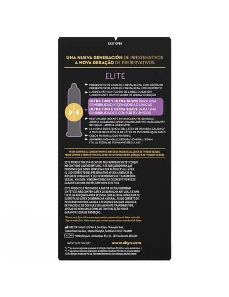 SKYN - ELITE ULTRA-THIN PREZERVATYVAI 10 VIENETŲ