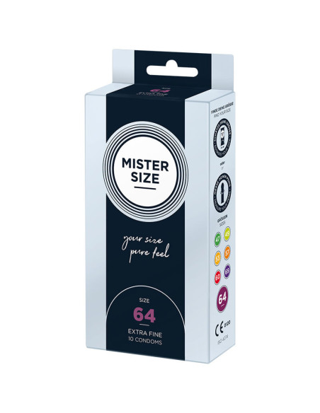 MISTER SIZE - PREZERVATYVAI, XXL DYDIS 64 MM (10 VIENETŲ)