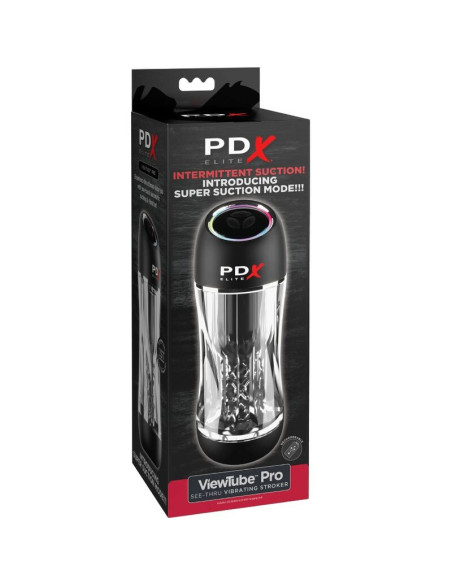 PDX ELITE - STROKER VIEWTUBE PRO VIBRUOJAMAS SKAIDRUS