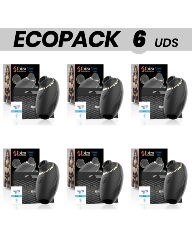 ECOPACK 6 VIENETAI - IBIZA 3 IN 1 Čiulpimo, laižymo ir pulsavimo vibratorius