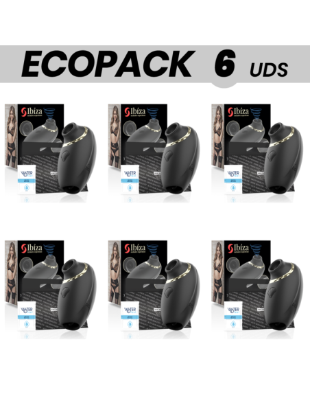 ECOPACK 6 VIENETAI - IBIZA 3 IN 1 Čiulpimo, laižymo ir pulsavimo vibratorius