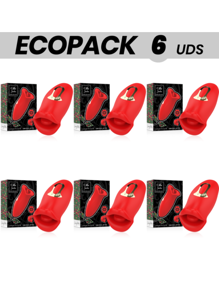 ECOPACK 6 UNITS - MIA SICILIA DOUBLE PLEASURE VIBRATING BITING